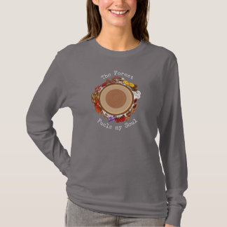 T-Shirt La forêt alimente mon âme champignon shirt