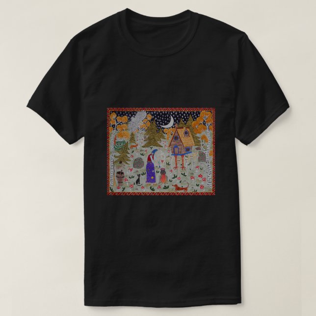 T-shirt La forêt enchantée de Baba Yagas (Design devant)