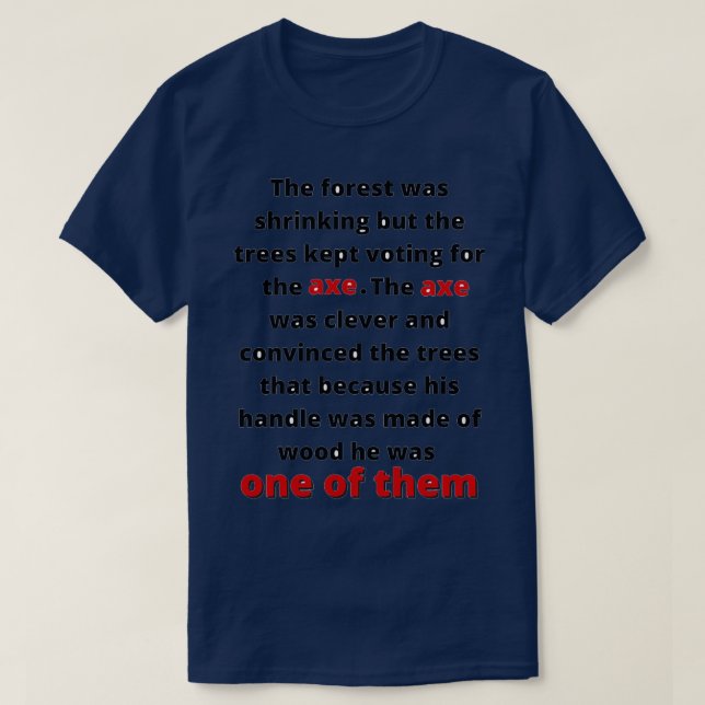 T-shirt La forêt rétrécissait l'ancienne fable asiatique (Design devant)