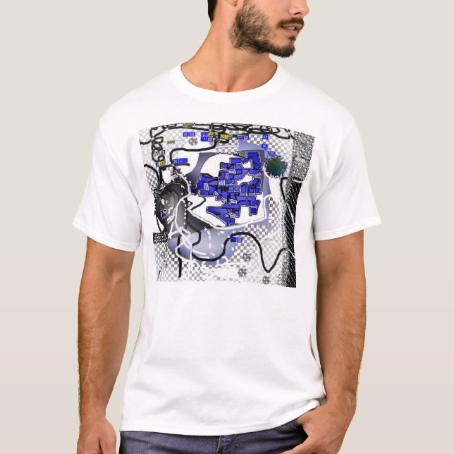 T-shirt la forme de magicien créent (Devant)