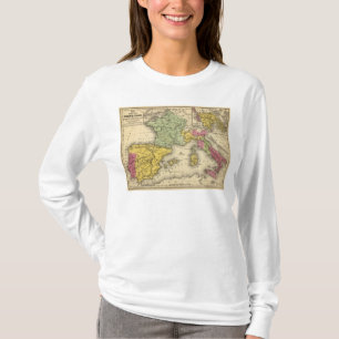 T-shirt La France, Espagne, Portugal, Italie