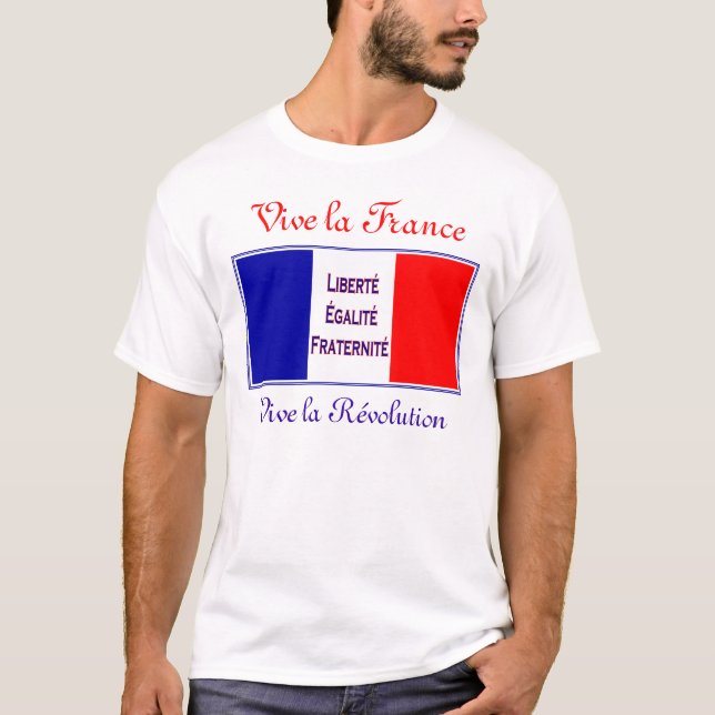 T-shirt La France, révolution de La de Vive - jour de Vive (Devant)