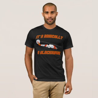 T-shirt La garde côtière "fondamentalement un Blackhawk"