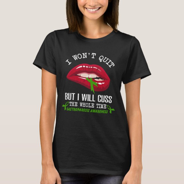 T-shirt la gastroparèse n'arrêtera pas de fumer tout le te (Devant)
