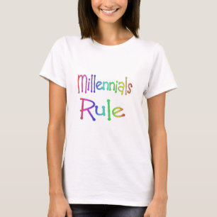 T-shirt la génération du millénaire règle la conception de