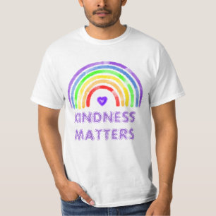 T-shirt La gentillesse compte   Arc en ciel