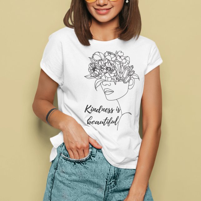 T-shirt La gentillesse est belle Abstraite (Créateur téléchargé)