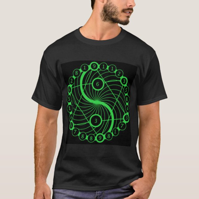 T-shirt La géométrie sacrée - code source (Devant)