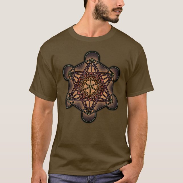 T-shirt La géométrie sacrée de ~ du cube de Metatron (Devant)