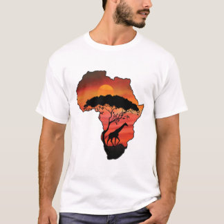 T-shirt La girafe africaine au Serengetti