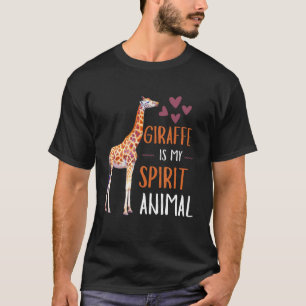 T-shirt La Giraffe Cute est mon Esprit Animal