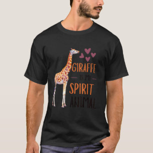 T-shirt La Giraffe Mignonne Est Mon Esprit Animal 1