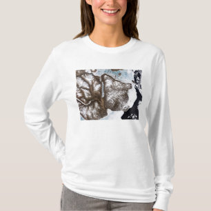 T-shirt La glace de mer raye le rivage dans Greenlan