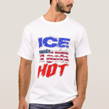 La glace fond quand il fait chaud Drapeau américai