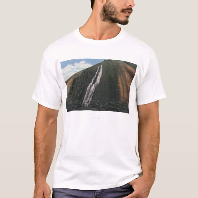 T-shirt La glissière du diable près de la frontière du (Devant)