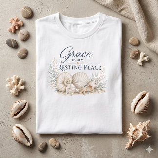 T-shirt La Grâce Est Mon Lieu De Repos – Inspiration Côtiè