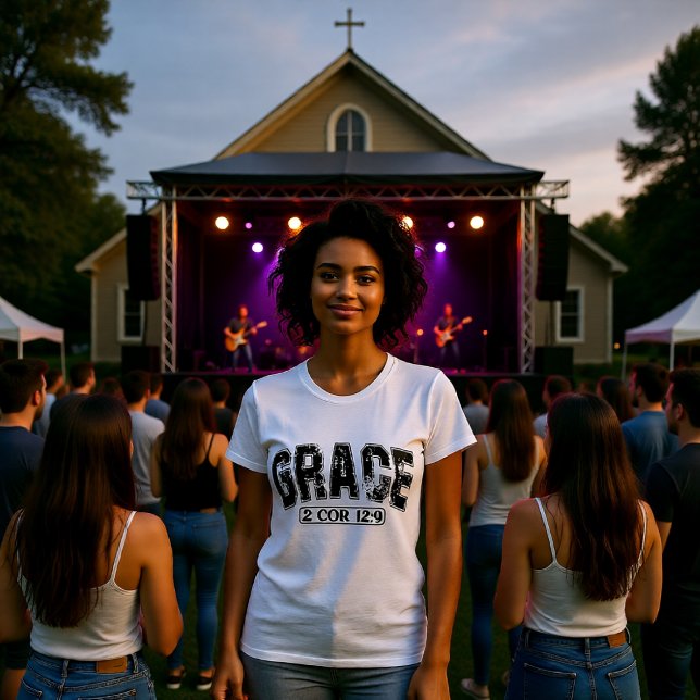 T-shirt La Grâce Est Suffisante 2 Corinthiens 12:9 Tee (Créateur téléchargé)