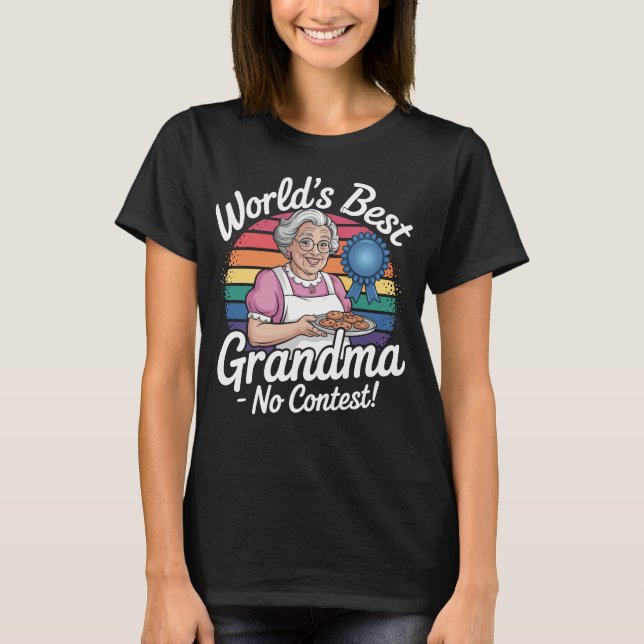 T-shirt La grand-mère du meilleur monde (Devant)
