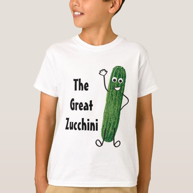 T-shirt La grande chemise à légumes à courgettes (Devant)