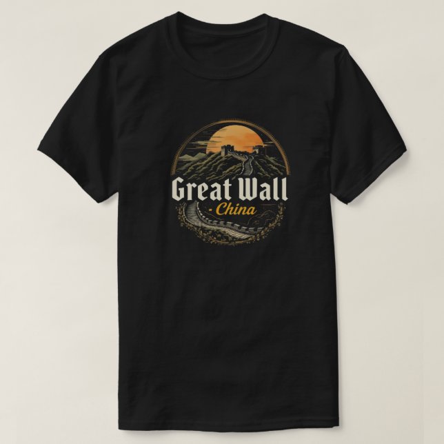 T-shirt La Grande Muraille de Chine (Design devant)