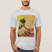 La Grande Vague au large de Kanagawa (神 奈 川 浪 裏) T