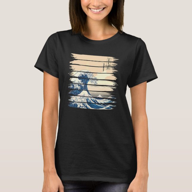 T-shirt La Grande Vague au large de Kanagawa clo esthétiqu (Devant)