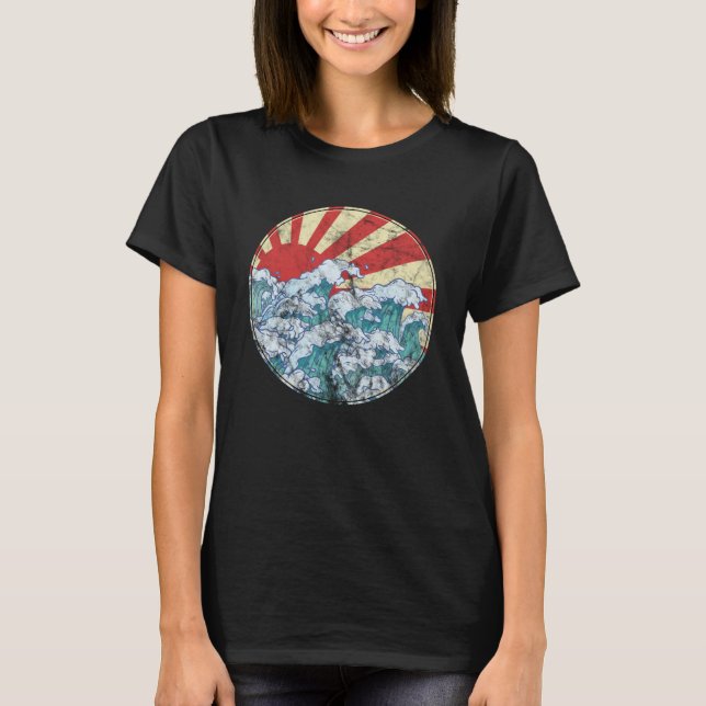 T-shirt La Grande vague au large de Kanagawa Hokusai a ins (Devant)