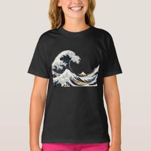 T-shirt La Grande Vague au large de Kanagawa Hokusai, art 