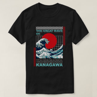 T-shirt La Grande Vague au large de Kanagawa Japon Rétro