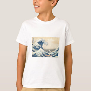 T-shirt La grande vague au large de Kanagawa - Katsushika 