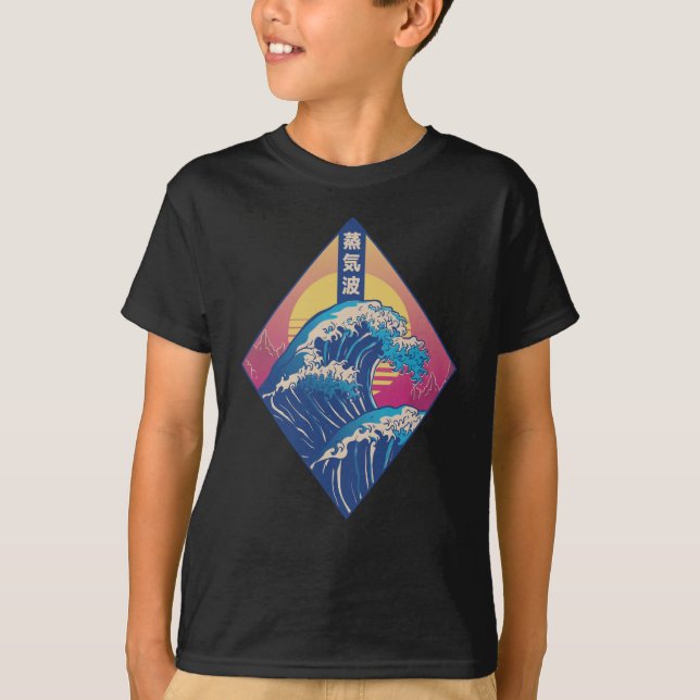 T-shirt La Grande vague de vapeur (Devant)