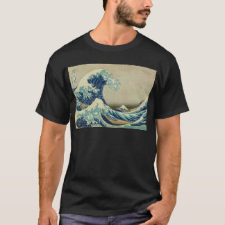 T-shirt La grande vague outre de Kanagawa par Katsushika