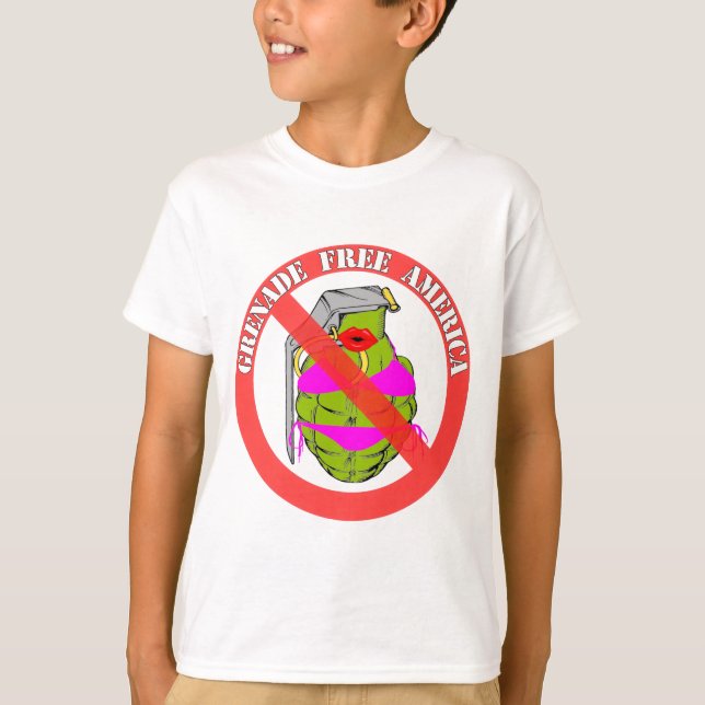 T-shirt La grenade libèrent l'Amérique (Devant)