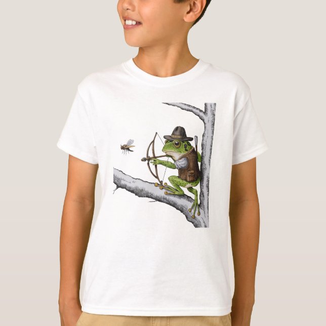 T-shirt La grenouille chasseur (Devant)