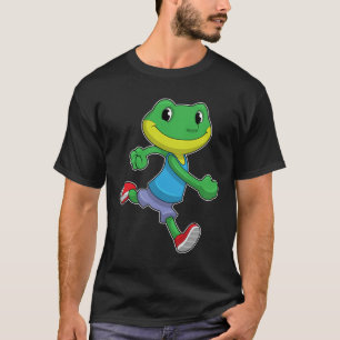 T-shirt La grenouille comme coureur à la course