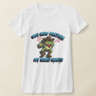 T-shirt La Grenouille Cowboy Relatable - Graphique "Pas ma