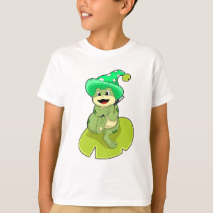 T-shirt La grenouille en magie avec baguette magique