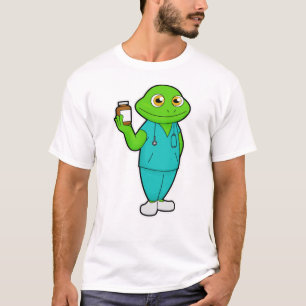 T-shirt La grenouille en tant qu'infirmière en médecine et