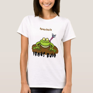 T-shirt La grenouille règle drôle dessin de grenouille ver