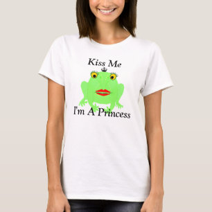 T-shirt La grenouille verte m'embrassent que je suis une