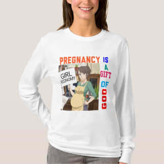 T-shirt La grossesse est un don de dieu.