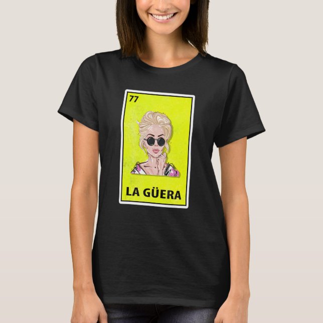 T-shirt La Guera Mexicaine Loterie de parodie (Devant)