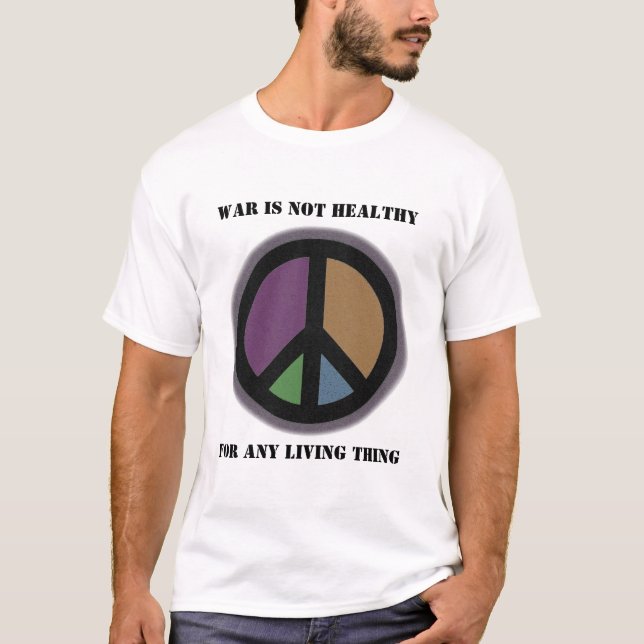 T-shirt La guerre n'est pas CHEMISE saine (Devant)