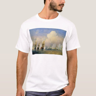 T-shirt La guerre Russo-Suédoise de mer près de Kronstad
