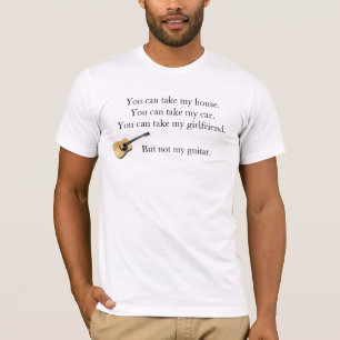 T-shirt La guitare trumps l'amie (acoustique)
