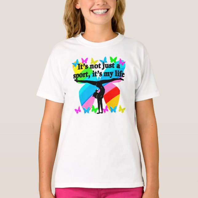 T-SHIRT LA GYMNASTIQUE EST MA CONCEPTION DE LA VIE (Devant)