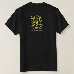 T-shirt La haine n'a pas sa place dans la bougie de la Mai