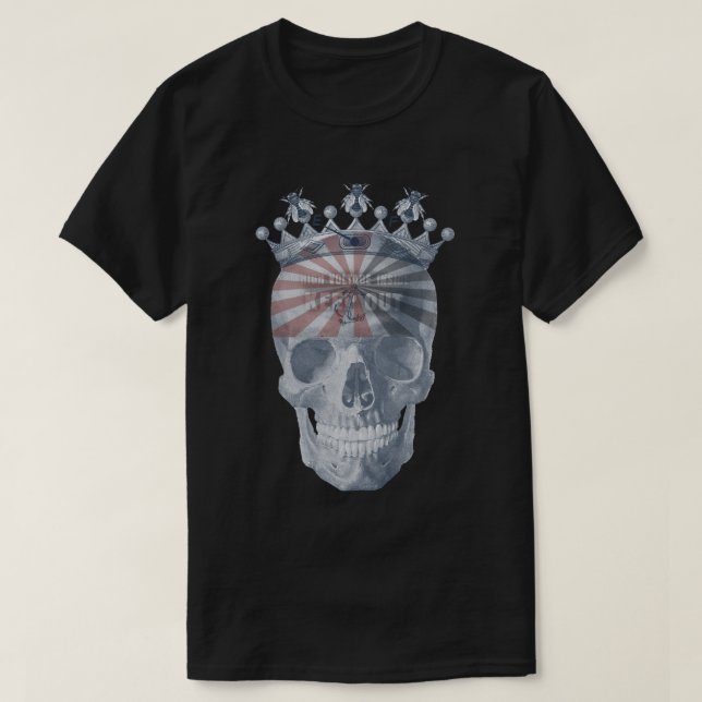 T-shirt La haute tension d'abeilles d'Ancre de couronne (Design devant)