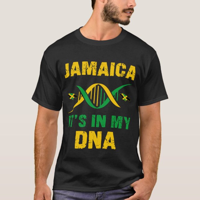 T-shirt La Jamaïque est dans mon ADN patrimoine jamaïcain (Devant)
