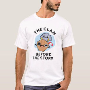 T-shirt La Jambe Avant La Tempête Un Météo Drôle